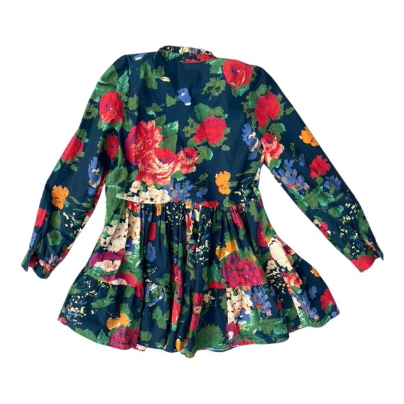 Sézane Trianon Print Blue Floral Hidaya Dress Size 34/XS - Picture 6 of 17